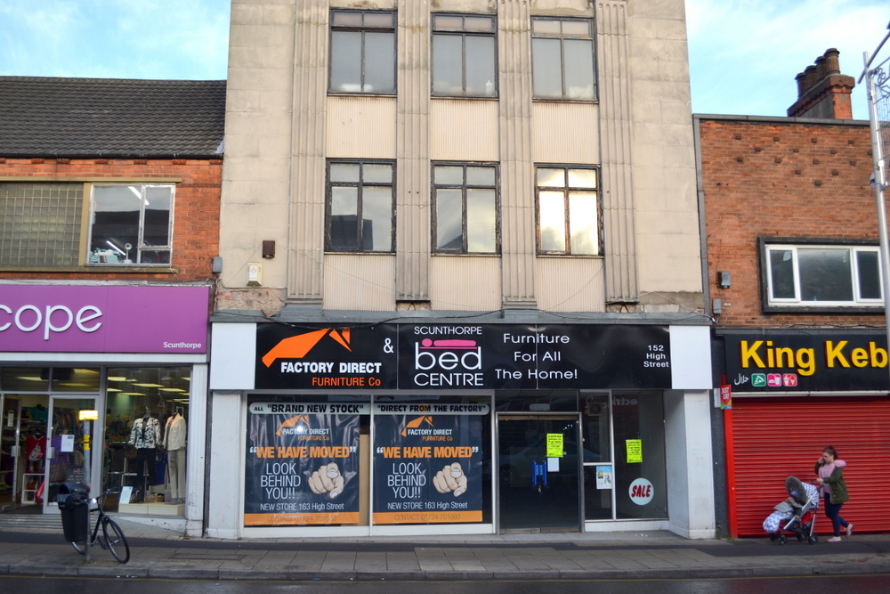 SALE AGREED 152-154 HIGH STREET SCUNTHORPE NORTH LINCOLNSHIRE,